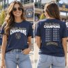 Milwaukee Brewers Championship Shirt Men's Unisex Tee, female model front and back view