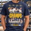 Milwaukee Brewers NL Central Champs Shirt 2026, close-up of the print