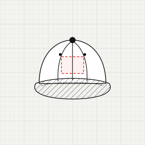 Hats line drawing